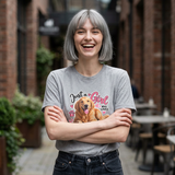 T-Shirt — "Just a Girl Who Loves Sunshine" Golden Retriever Graphic