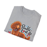 Poodle Love T-Shirt — Cute Red Poodle Graphic Tee for Dog Lovers