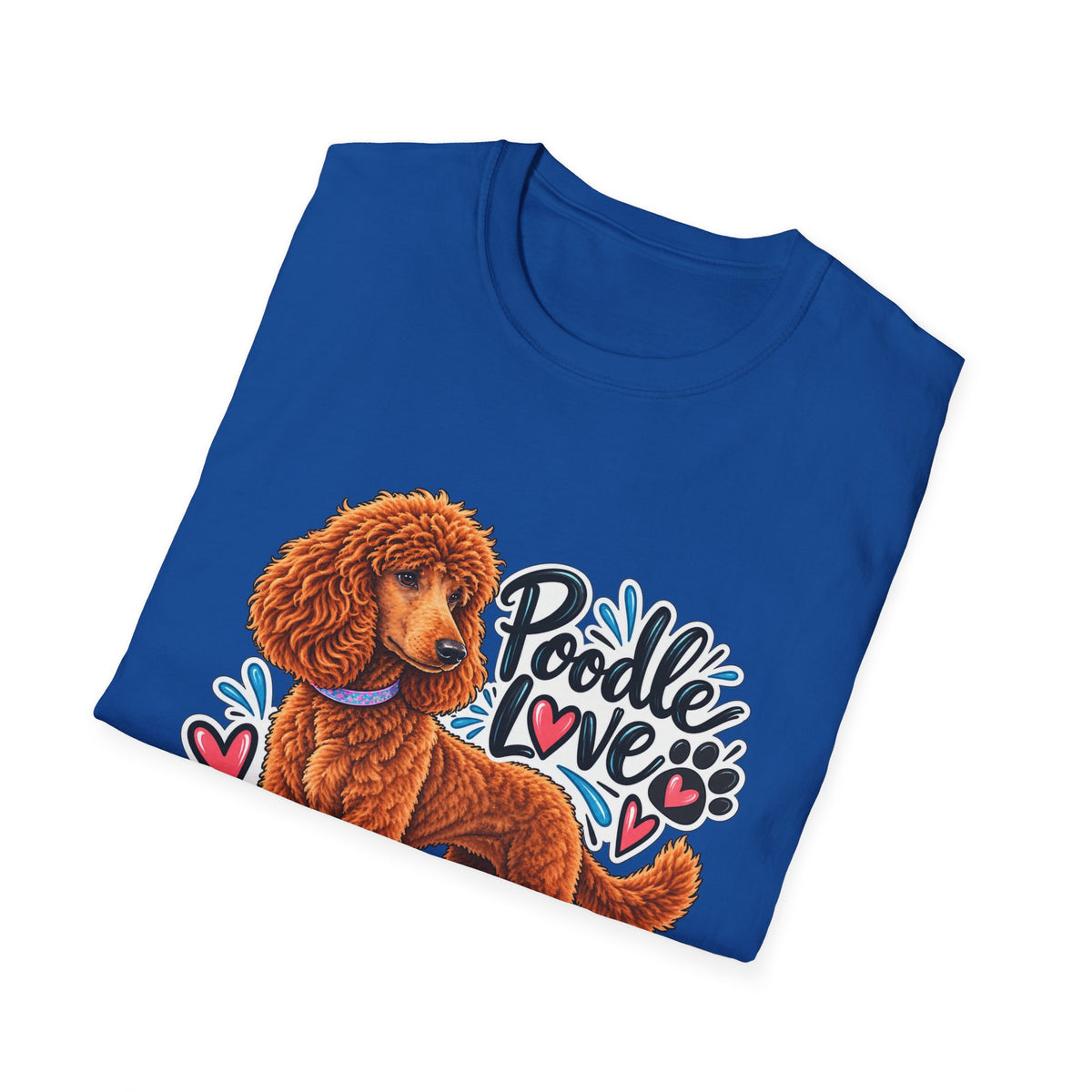 Poodle Love T-Shirt — Cute Red Poodle Graphic Tee for Dog Lovers